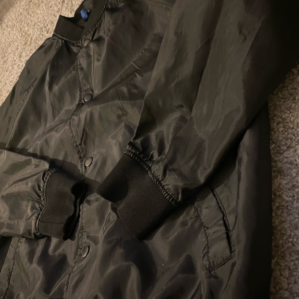 H&M black bomber jacket in medium